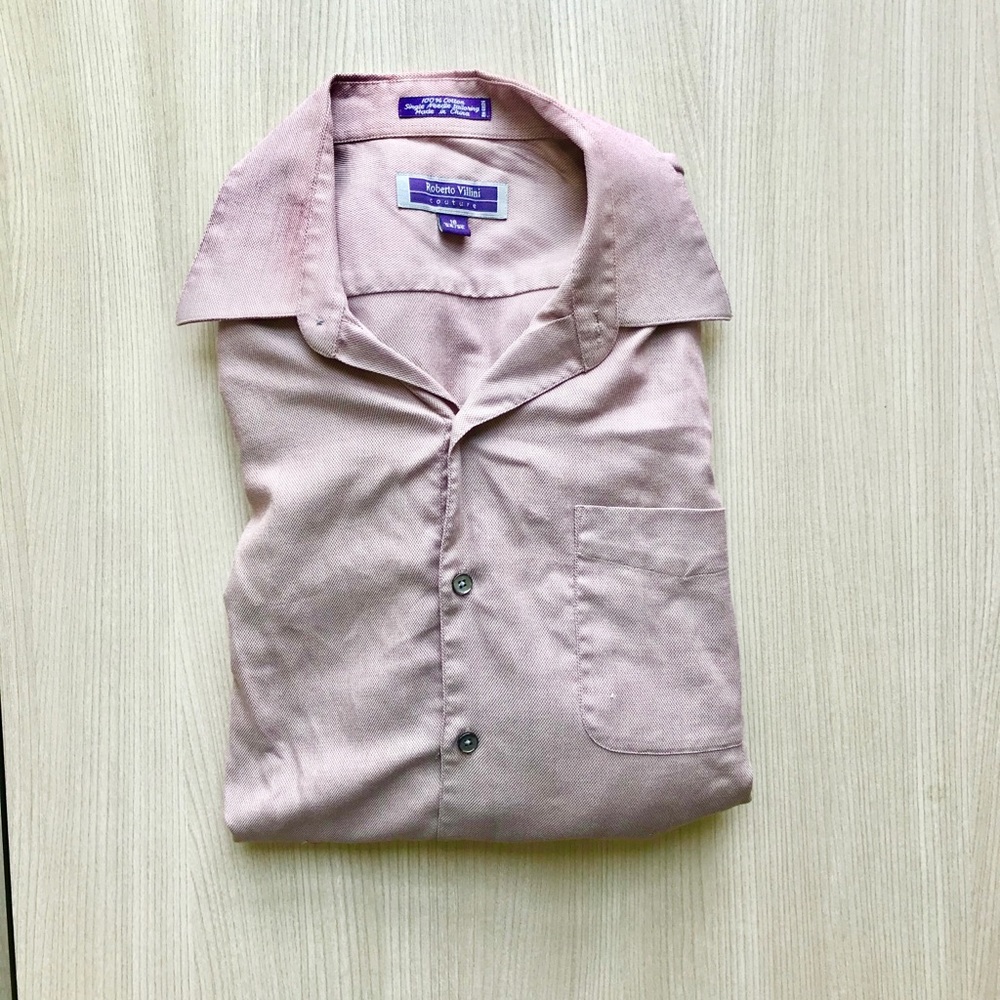 Roberto Villini Couture Men’s Red Design Shirt